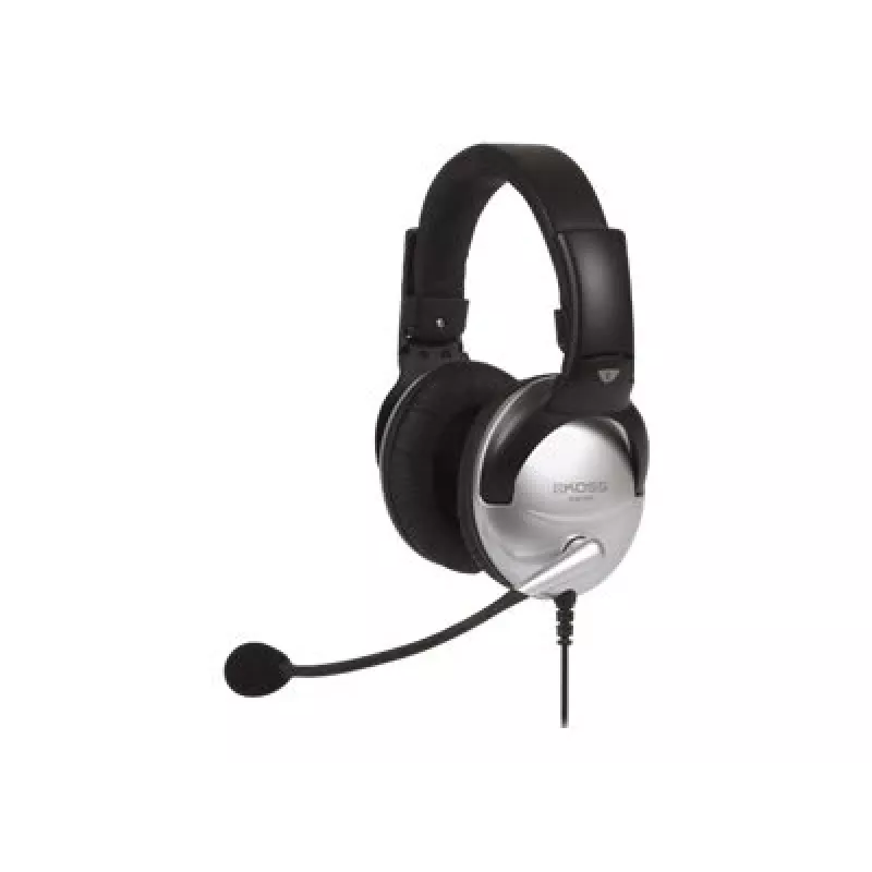 Koss SB45 Headset con filo ad archetto Telefonate/Musica Nero, Argento
