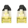Cavo patch DIGITUS CAT 6A S/FTP DK-1644-A-020-BL-10, 2 m, nero, 10 pz.