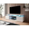 Mobile TV EVA 180x40x56 bianco/bianco lucido