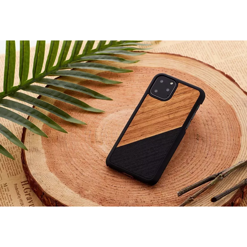 Custodia per smartphone Man and Wood per iPhone 11 Pro Max — Western nero