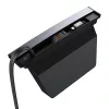 Hub Baseus T-Space con cavi USB-C a Lightning per veicoli Tesla (nero)