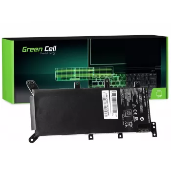 Batteria per laptop Green Cell per ASUS A555 F555 K555 R556 X555, LiPo 4000 mAh, 7,6 V, 4 celle, nero