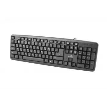 Esperanza TKR101 tastiera Office USB QWERTY inglese, russo nero