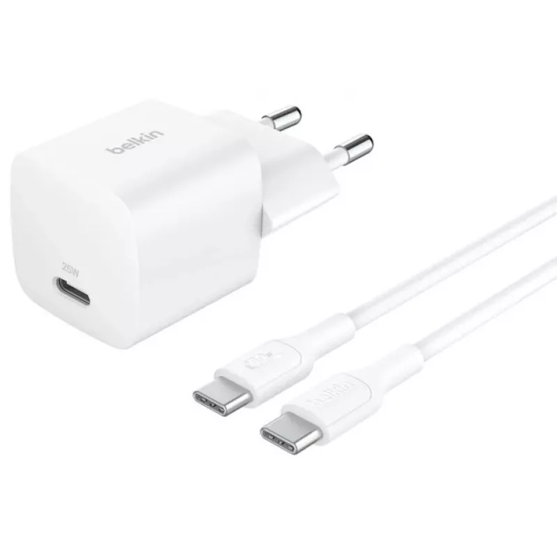 Alimentatore Belkin BoostCharge WCA012KQ1MWH-B6 25W PD 3.1 PPS USB-C