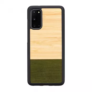 Custodia per cellulare man and wood Galaxy S20 Bambuswald nero — cover posteriore protettiva per Samsung Galaxy S20