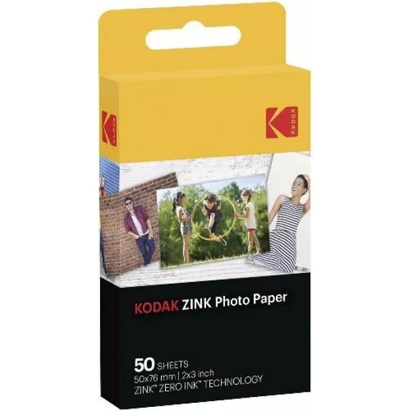 Carta fotografica Kodak ZINK 50 pezzi 50 x 76 mm