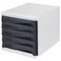 helit scatola con cassetti nero DIN A4 con 5 cassetti (H6129998)
