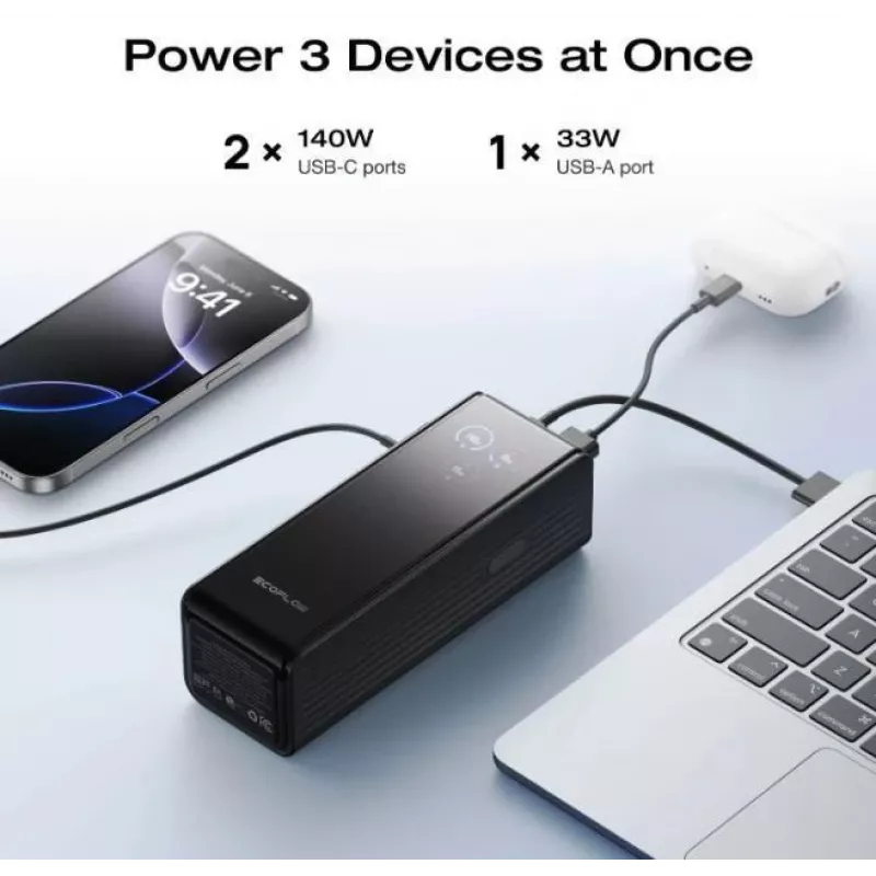 Power bank ECOFLOW RAPID 25K senza cavo integrato