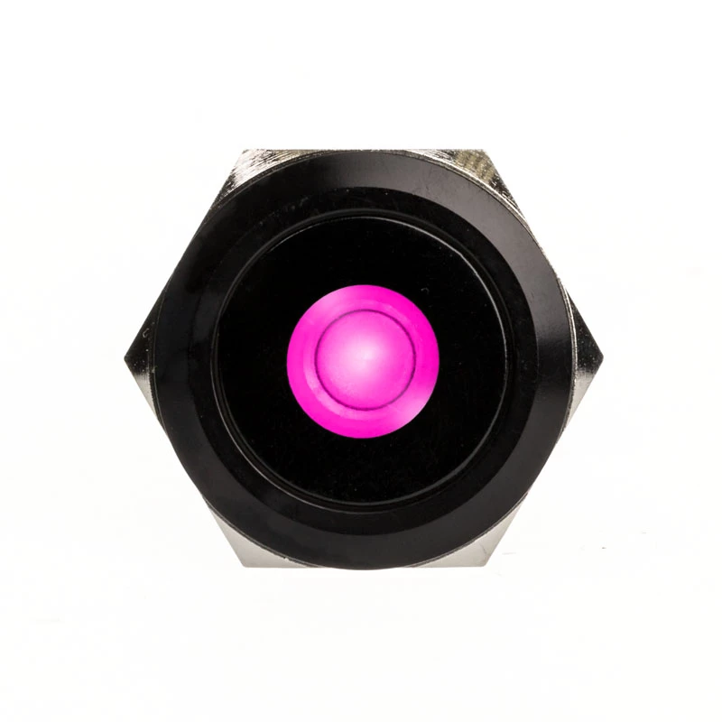 Pulsante antieffrazione DimasTech 25mm Blackline Dot RGB (PD224) pulsante antieffrazione