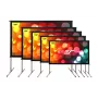 Elite Screens | Schermo per proiezione mobile outdoor Yard Master 2 WV-Dual | OMS100H2-DUAL | Diagonale 100 pollici | 16:9 | Larghezza immagine visibile (B) 222 cm