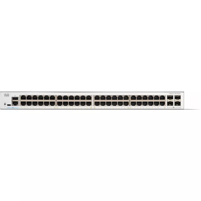 Cisco Catalyst 1300-48T-4X Switch gestito, 48 Porte GE, 4x10GE SFP+, Limited Lifetime Protection (C1300-48T-4X)