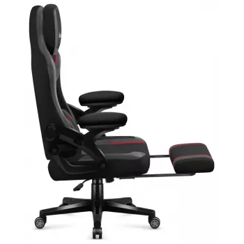 Sedia gaming huzaro Force 4.6 — seduta ergonomica in tessuto, regolabile in altezza, reclinabile, supporto lombare, 130 kg max, larghezza seduta 41 cm