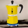 Moka pot Bialetti Rainbow nero giallo