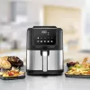 Friggitrice ad aria Rommelsbacher FRH 1500 — 5 L, 1500 W, acciaio inox/nero
