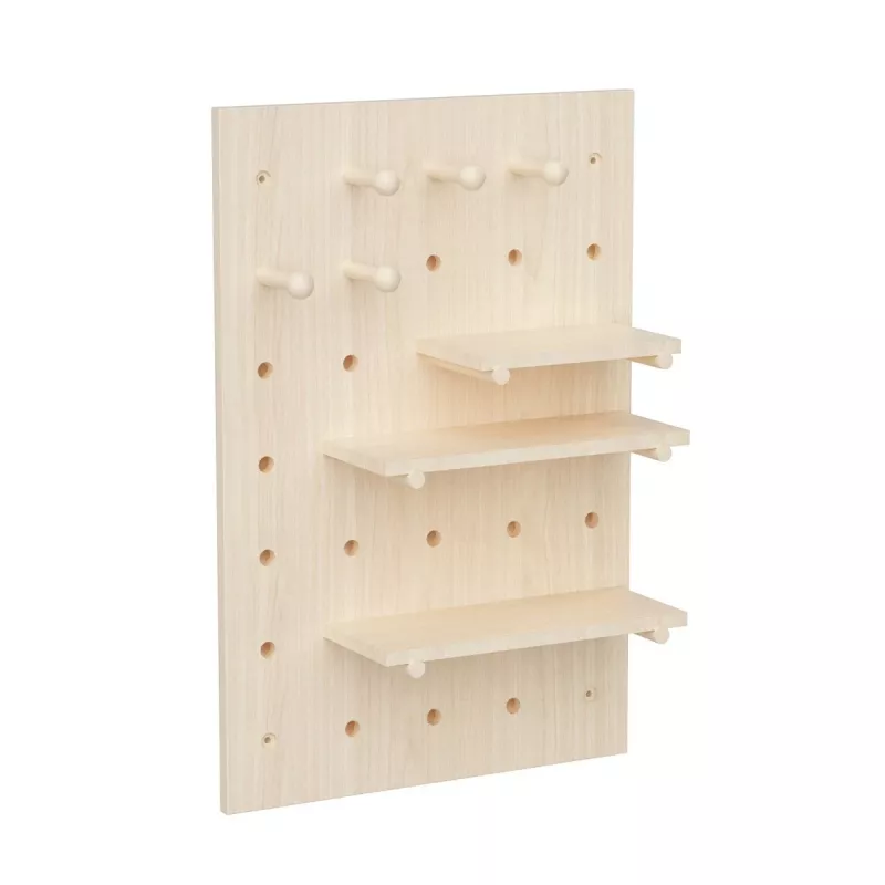 Maclean MC-130 WD pannello organizer in legno, 40x60 cm, max 20 kg
