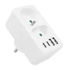 Power splitter MACLEAN MCE249 F/W – 2 prese di rete (16A + 6A) e 4 USB (2x A, 2x C PD 20W)
