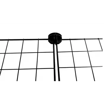 Recinto per cani C&C Modular 145×75×37 cm – box per animali da interno/esterno, costruzione modulare a pannelli, nero