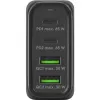Goobay 64817 caricabatterie per dispositivi mobili cuffie - smartphone - tablet nero AC ricarica rapida per interni (64817)