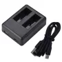 Caricabatterie GOPRO AHDBT501, AHDBT801, doppio