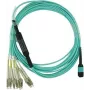 Cavo in fibra ottica BlueOptics HE67908QPH-JB003M-BO MTP 4x LC OM4 3 m verde