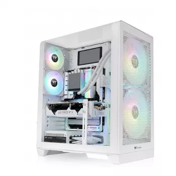 Case per computer THERMALTAKE View 390 TG Snow White Mid-Tower con pannelli laterali e frontali in vetro temperato