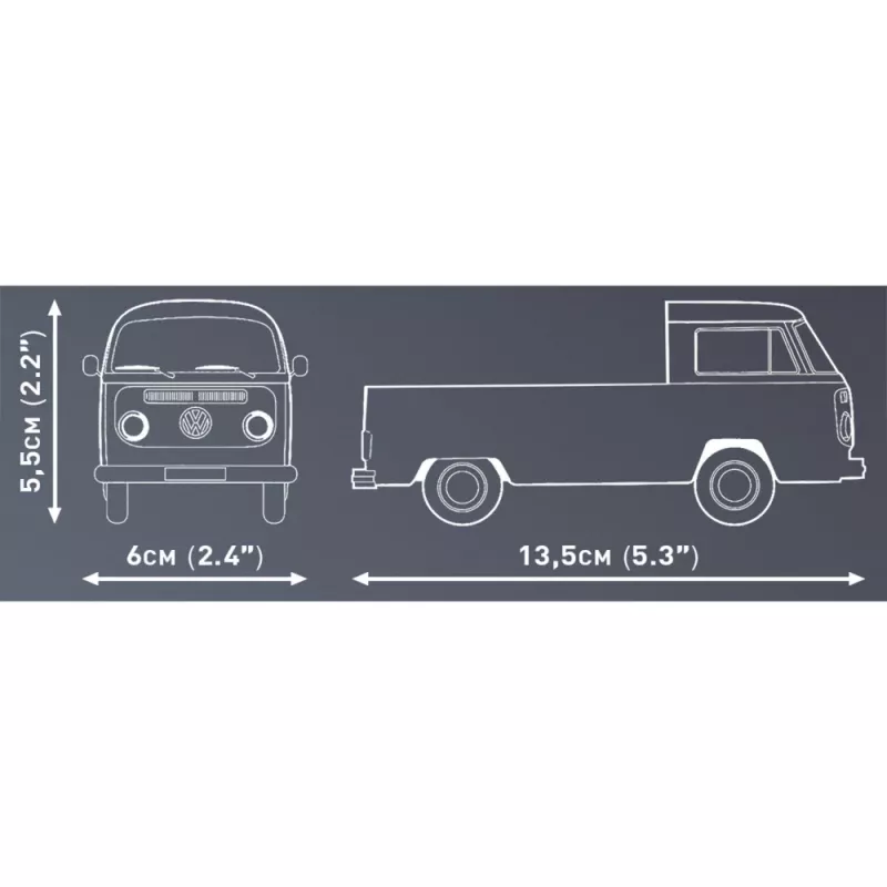 Kit di montaggio Cobi Volkswagen T2a autocarro 1:35 grigio