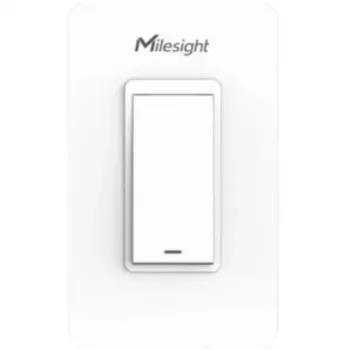 Milesight WS501-868M-3W-W11-EU Interruttore a parete LoRaWAN, a 3 fili, 1 pulsante