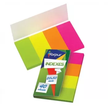Note Forpus FO42026 rettangolari multicolore 40 fogli autoadesive