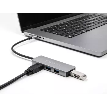 Hub USB DeLOCK 63173 Type-C 5000 Mbit/s nero