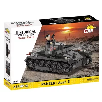 Kit di costruzione Cobi Panzer I Ausf. B – 654 pezzi, modello dettagliato da costruzione