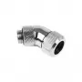 Alphacool Eiszapfen raccordo a vite per HardTube 13mm 45° girevole G1/4 - cromo (17406)
