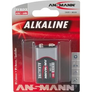 Batteria Ansmann 9V E-Block alcalina