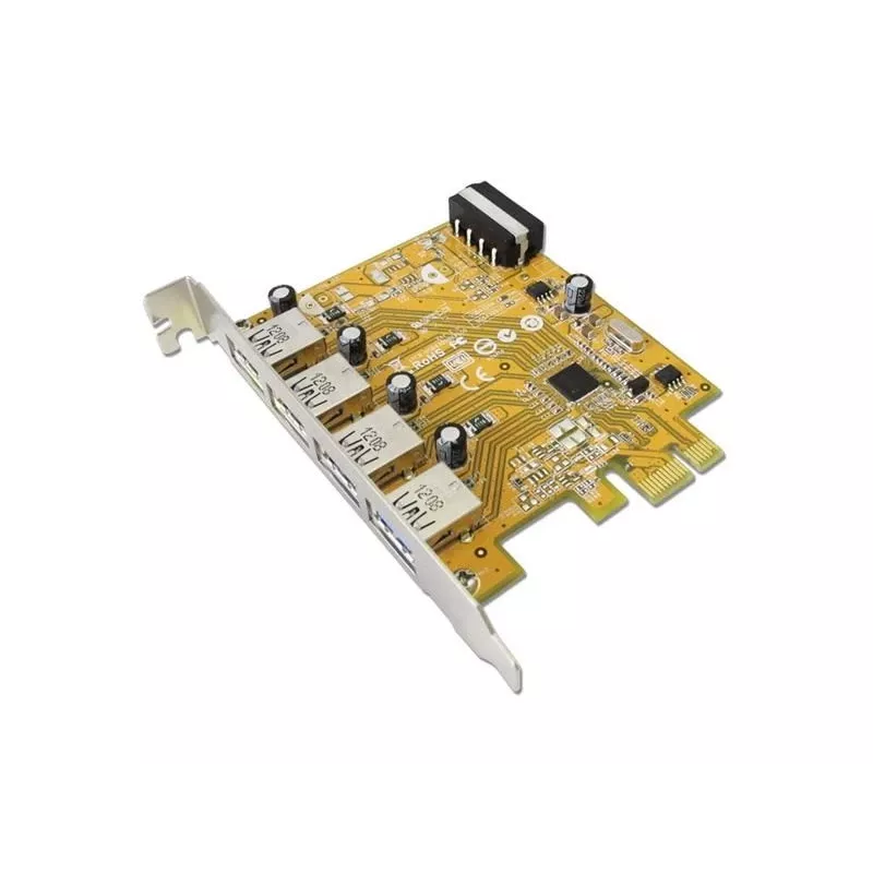 Sunix USB4300N scheda di interfaccia PCIe 2.0 x1, 4x USB 3.0