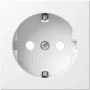 Gira 492003 copertura per presa Schuko, System 55, bianco puro