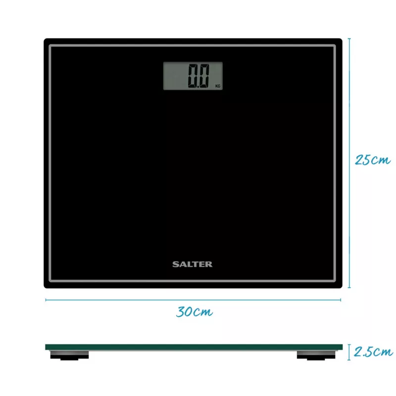Bilancia pesapersone elettronica compatta Salter 9207 BCFEU12 - nero
