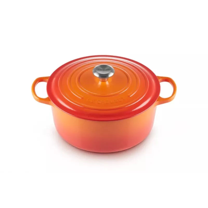 Le Creuset 21177280902430 6,7 L pentola rotonda arancione, rosso