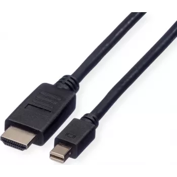 ROLINE Cavo Mini DisplayPort, Mini DP-HDTV, ST/ST, nero, 1,5 m