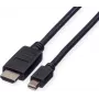 ROLINE Cavo Mini DisplayPort, Mini DP-HDTV, ST/ST, nero, 1,5 m