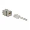 Delock 86404 modulo Keystone RJ45 Secure Cat.6 a LSA, bianco