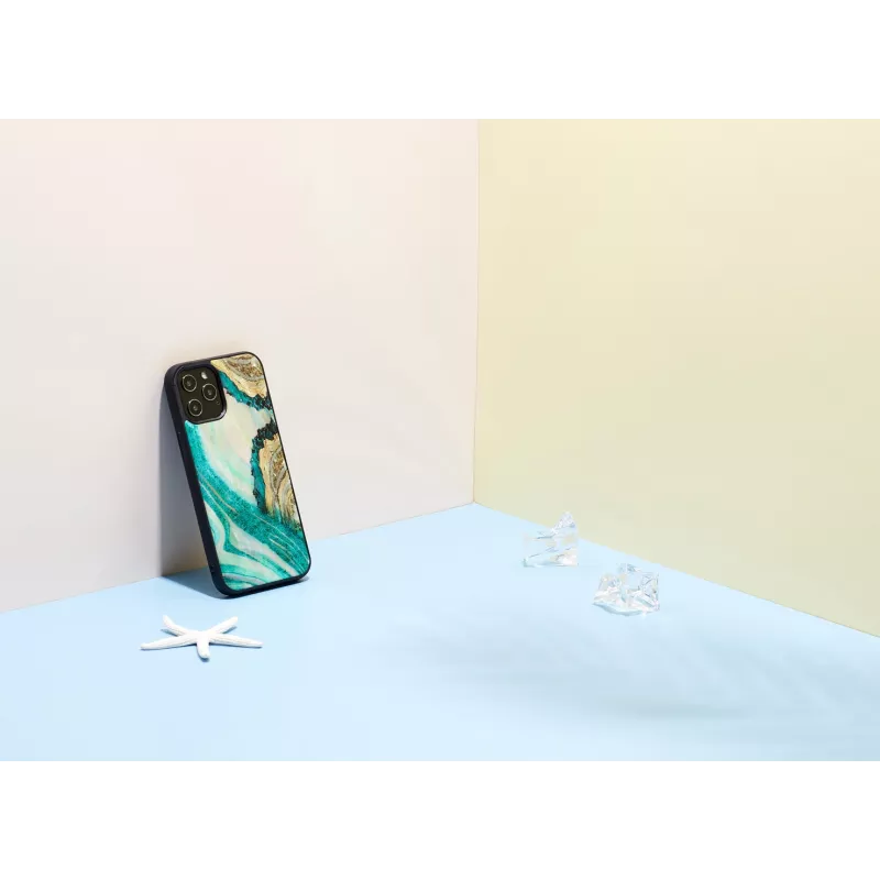 Custodia iKins per Apple iPhone 12 Pro Max – design aqua agate