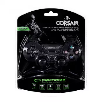 Controller gaming Esperanza EG106 joystick PC, PlayStation 2, PlayStation 3 analogico / digitale USB 2.0 nero