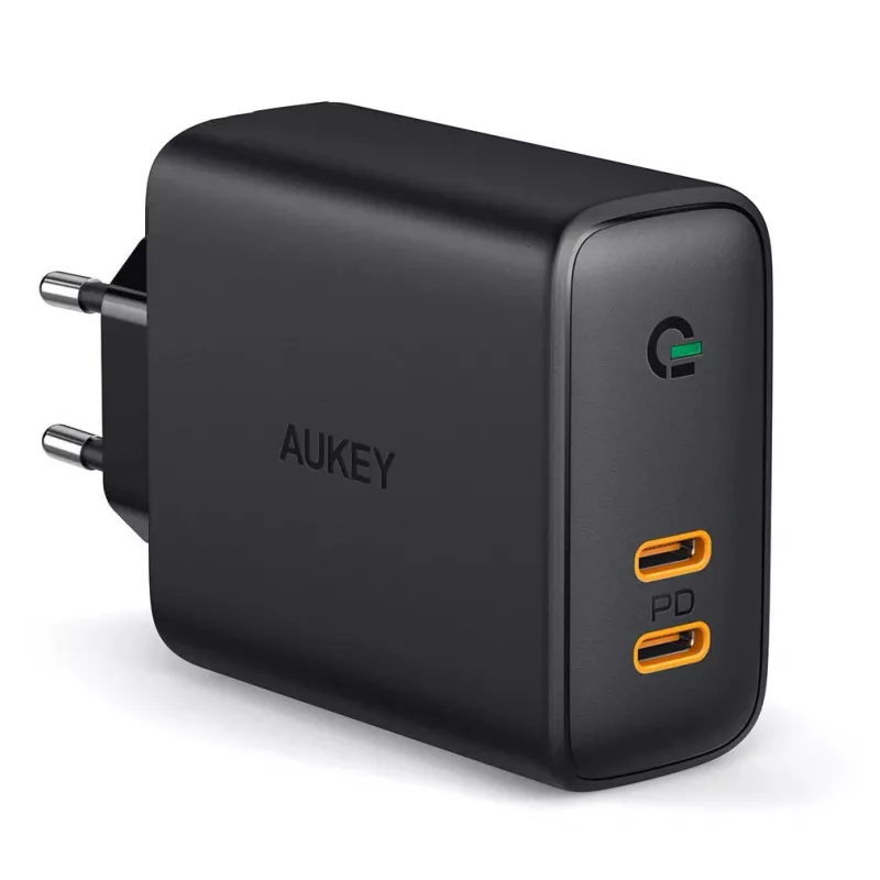 Caricabatterie AUKEY PA-D2 per dispositivi mobili 36W nero per interni