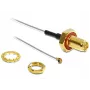Cavo di segnale DeLOCK 88458 0,1 m nero oro grigio rosso argento