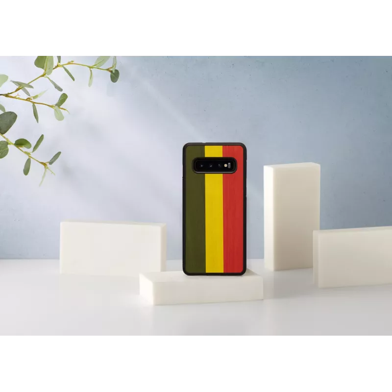 Custodia per smartphone man and wood per Galaxy S10 — reggae nero custodia protettiva