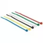 Fascette fermacavi DeLOCK 18627 nylon nero blu verde rosso trasparente giallo 100 pz. 100 mm 2,5 mm