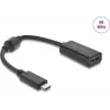 Adattatore USB Type-C a HDMI DELOCK 8K 60 Hz HDR HDCP (DP Alt Mode) nero