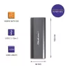 Case | alloggiamento NV2271 per SSD M.2 | SATA | NVMe | USB-C | 2TB