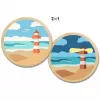 Set creativo in legno Ravensburger CreArt – paesaggio marino, modello 25924