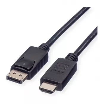 Adattatore cavo video ROLINE in materiale riciclato 3 m DisplayPort HDMI nero 11.45.5782