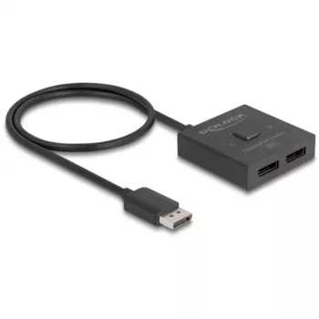 Delock - Ripartitore/commutatore video - 8K, bidirezionale - 2 x DisplayPort - desktop (18906)